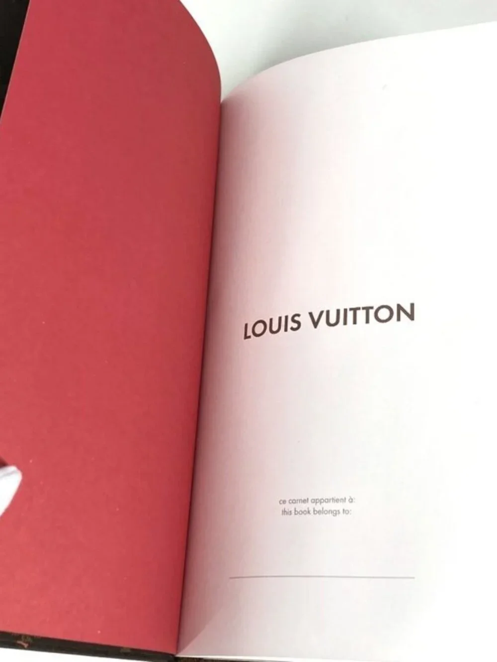 Louis Vuitton Notebook MM Jane Cherry Gi1371 Paper Brown